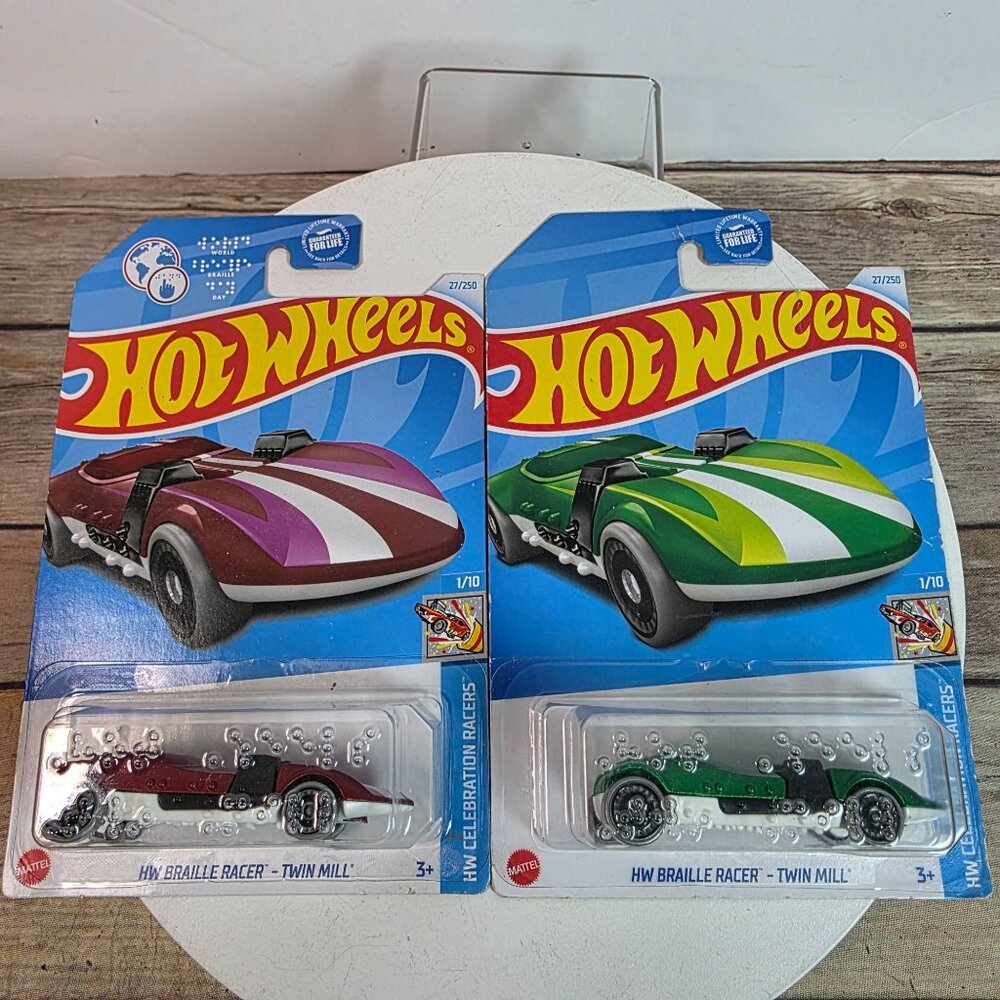 Hot Wheels HW Braille Racer Twin Mill Die-Cast Car 1/10 Set